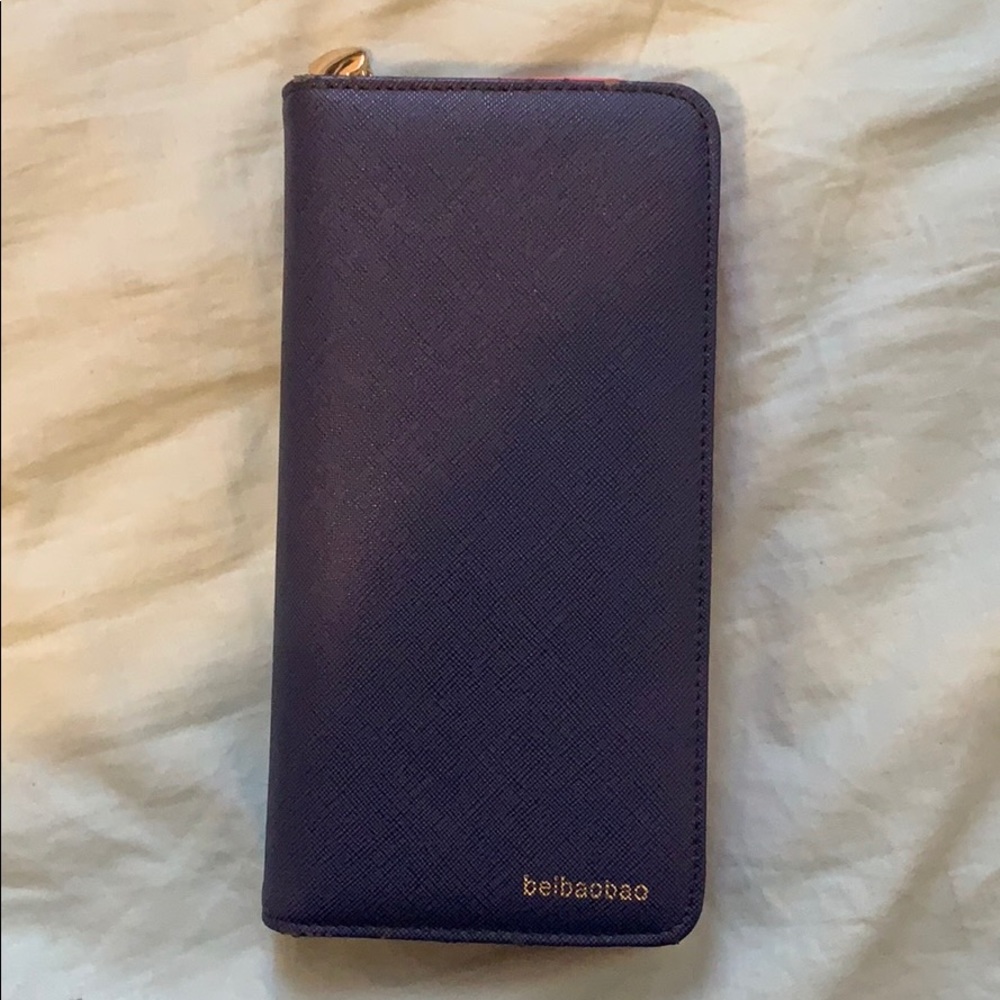 Faux Leather Long Wallet